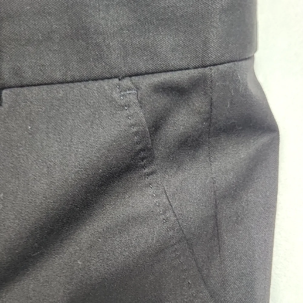 J. Crew Black Pantsuit Classic Style Style Strech Cotton Streitgh Leg, Mid Rise - Picture 5 of 9